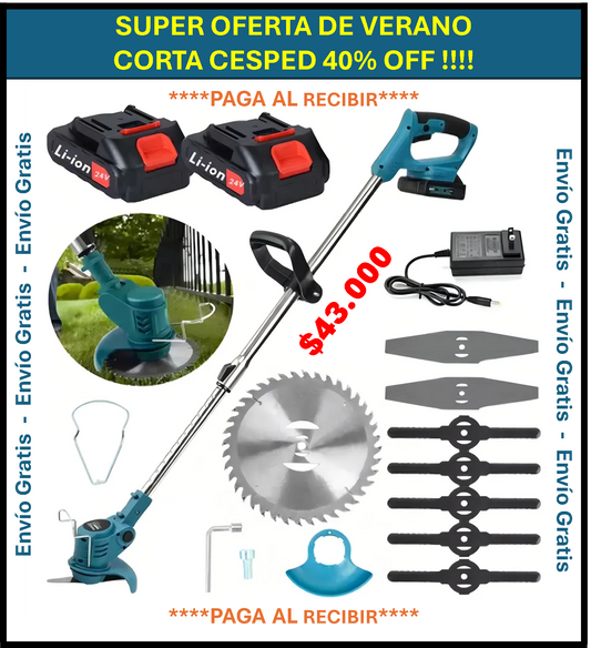 CORTADORA DE CESPED DOS BATERIAS DE 48V - SUPER OFERTA !!!!!!!